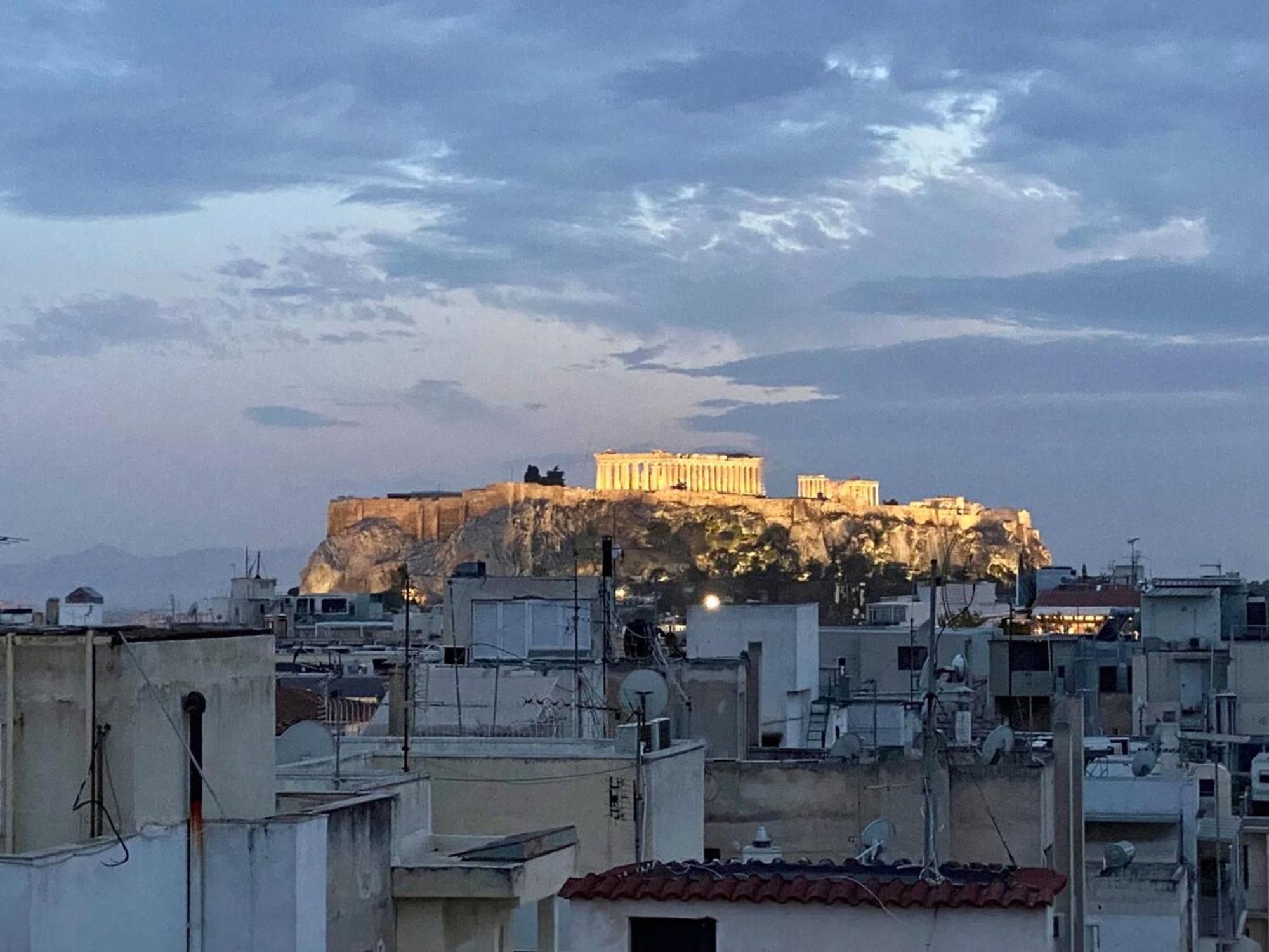 Ferienwohnung 200Mbps Wifi - Penthouse With Acropolis View Athen Exterior foto